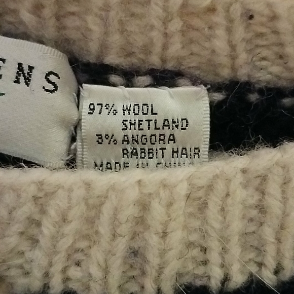 Vtg valerie stevens wool christmas sweater button down - Picture 3 of 9